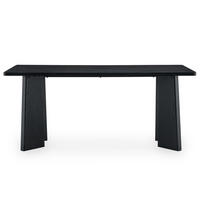 ESSTISCH OLISES schwarz - Schwarz, Holzwerkstoff (90/180/76cm) - IDIMEX