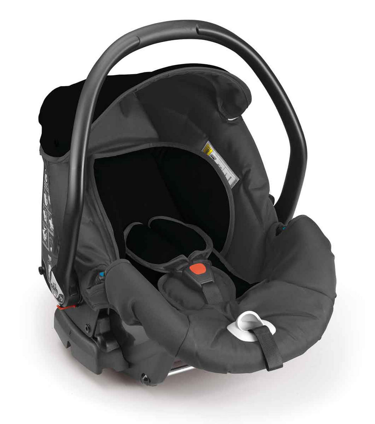 KOMBI-KINDERWAGEN 3-in-1 Cortina X3 tris inkl. Babyschale, Fusssack & Wickeltasche - Schwarz, Kunststoff (61/118/119cm) - Cam il Mondo del Bambino S.p.A.