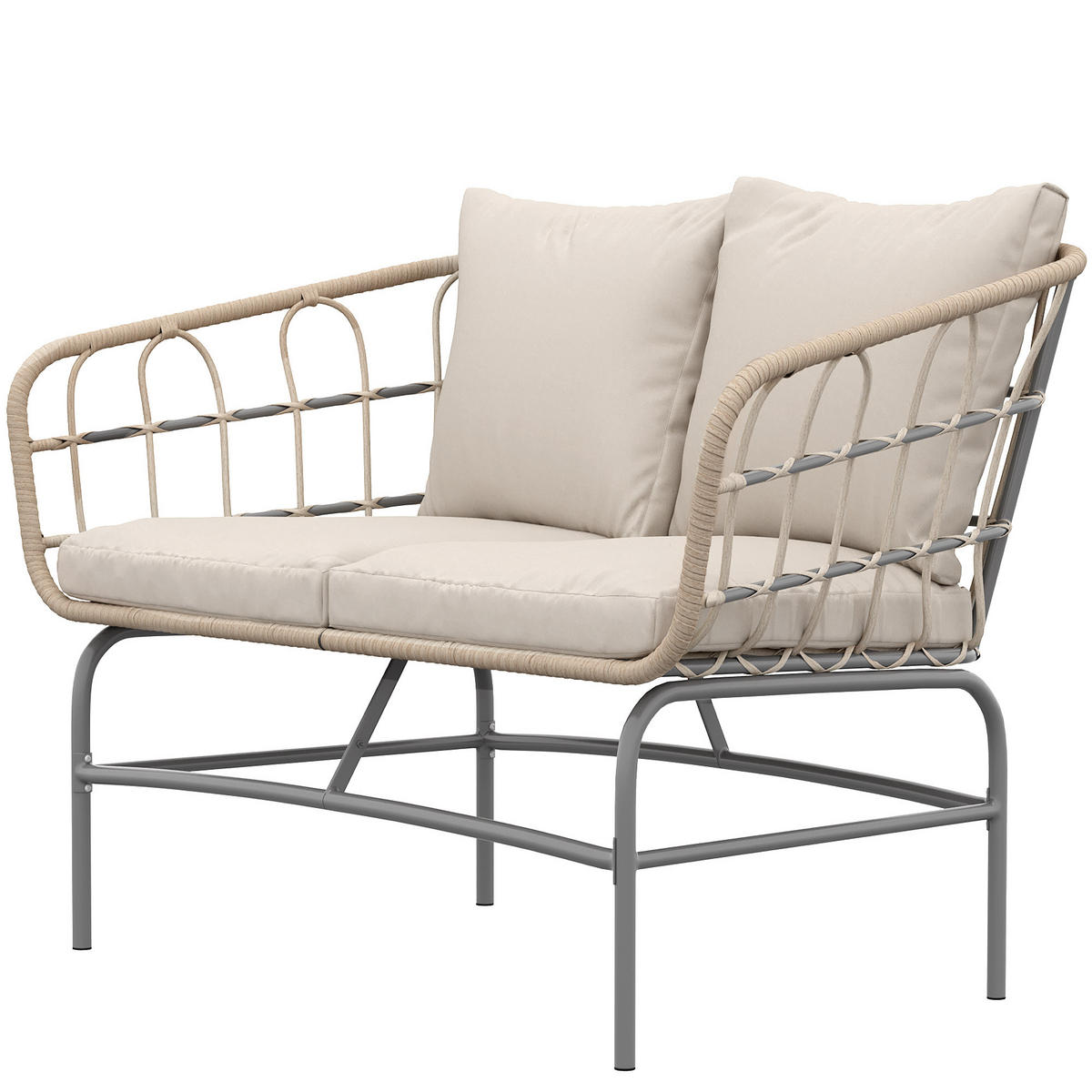 GARTENBANK DE-13535 Braun - Braun, Metall (120/79/67cm) - ComfortXL