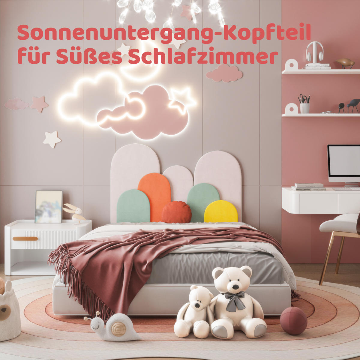 KOPFTEIL Verschiedene Farben DIY 90*155cm - Beige/Gelb, Textil (9/90/155cm) - Vercart