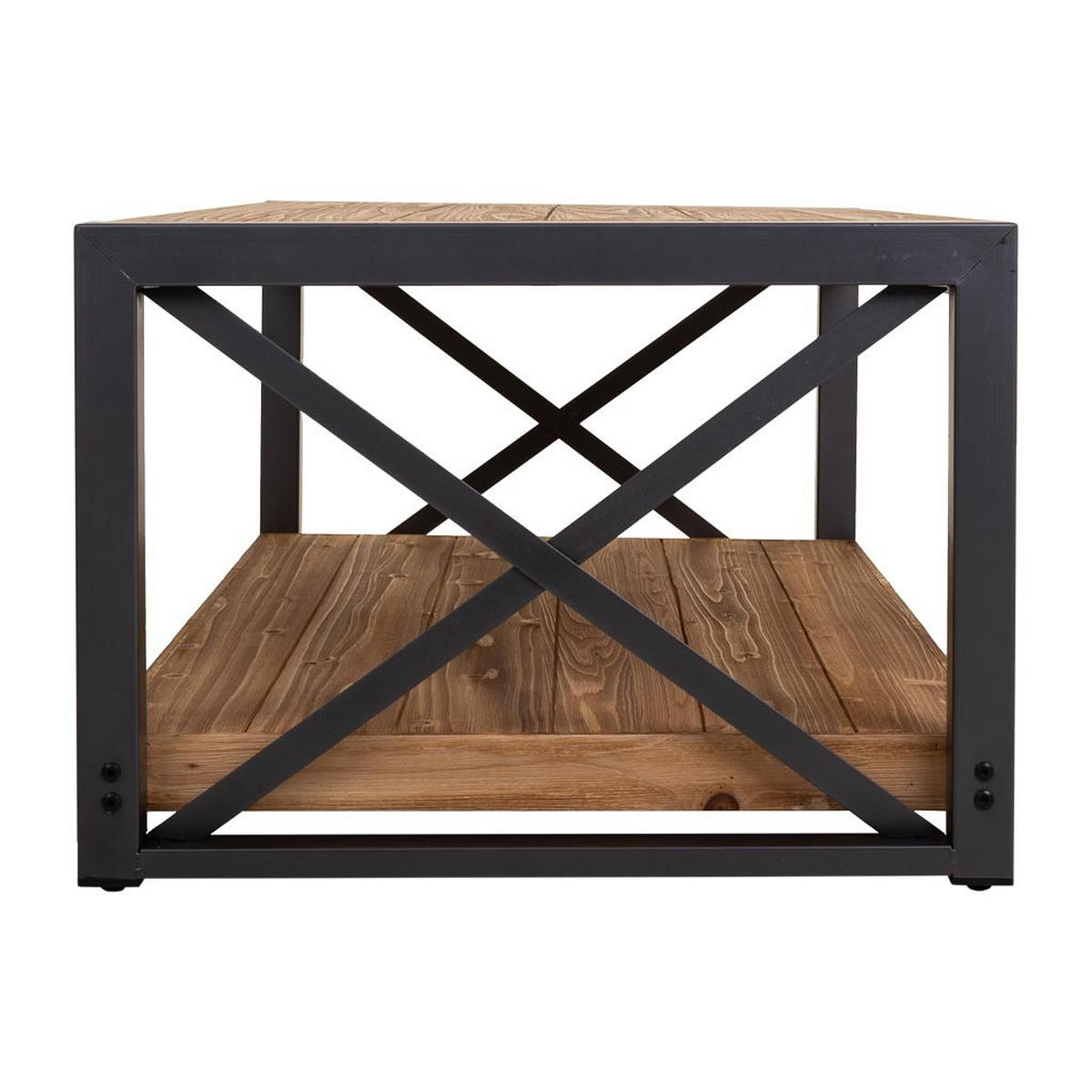 BEISTELLTISCH aus Metall und Holz, 122x60x44cm - Multicolor, Holz (60/122/44cm) - Wanderlust