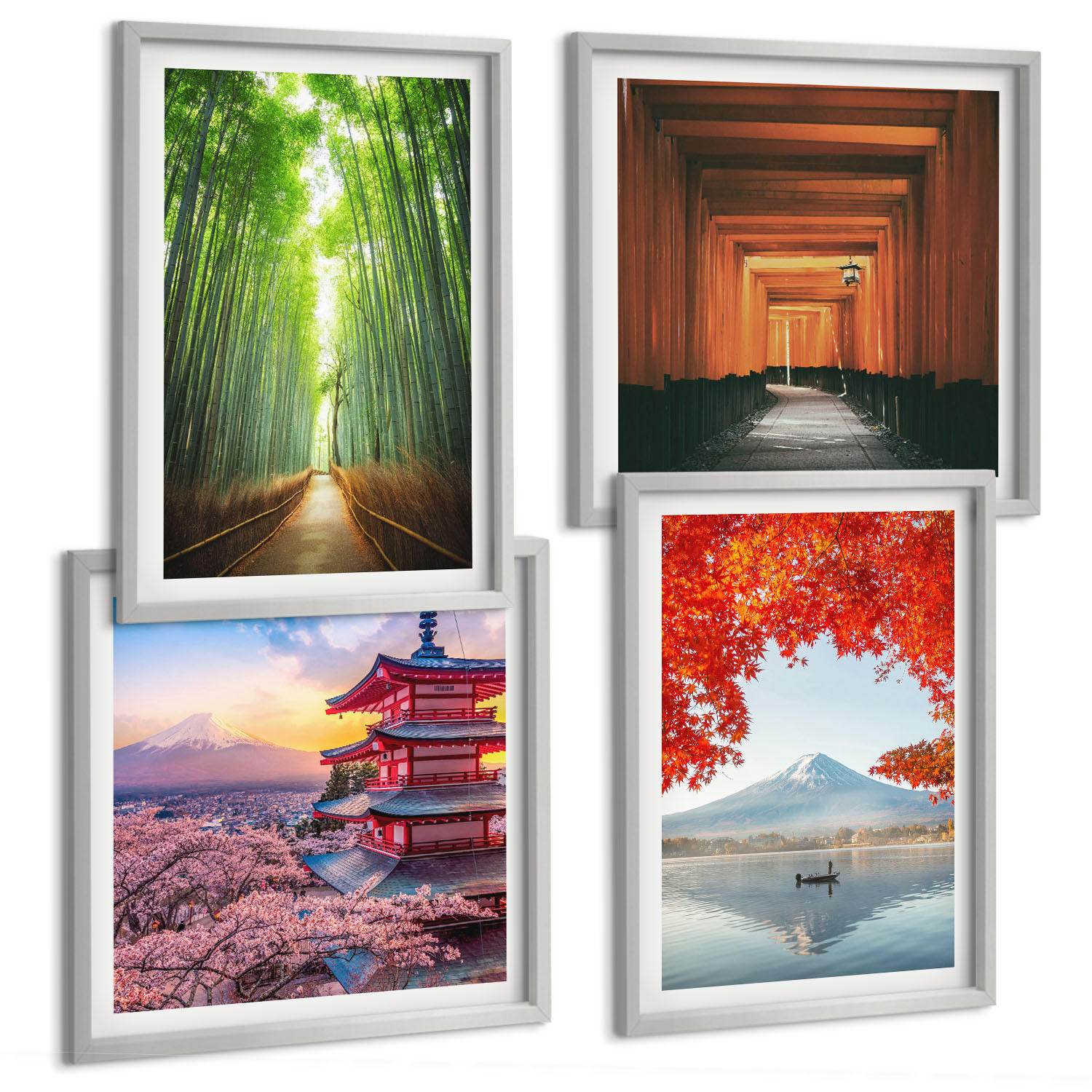 Tulup Bilder Silber 50x50 cm