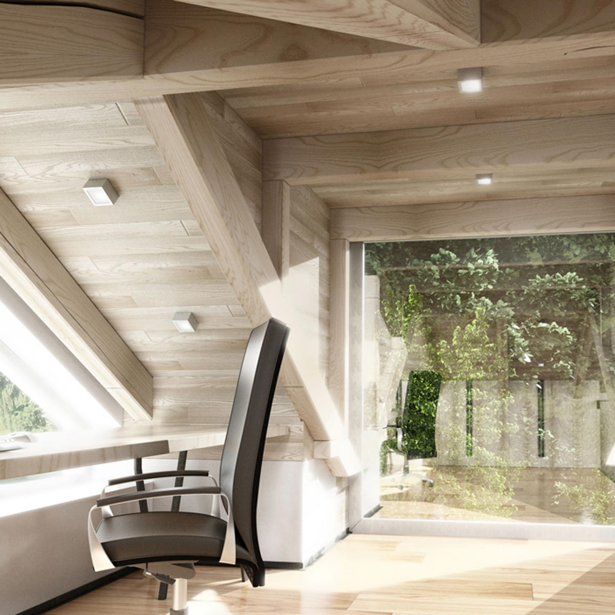 DECKENLEUCHTE DEZA Aluminium 5 W IP54 - Silberfarben, Metall (85/85/56cm) - Rendl