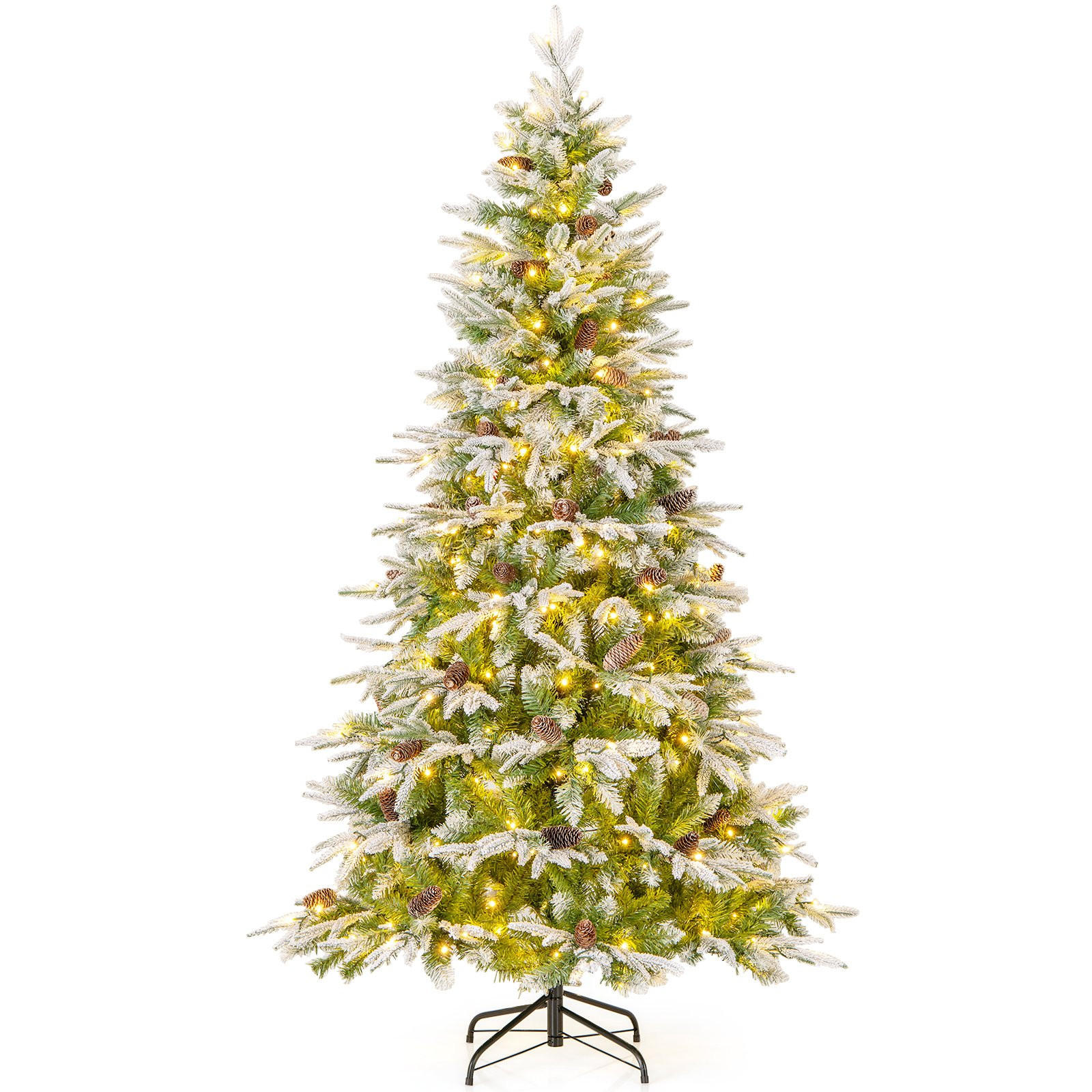 WEIHNACHTSBAUM 190cm Grün - Grün, Metall (190cm) - COSTWAY