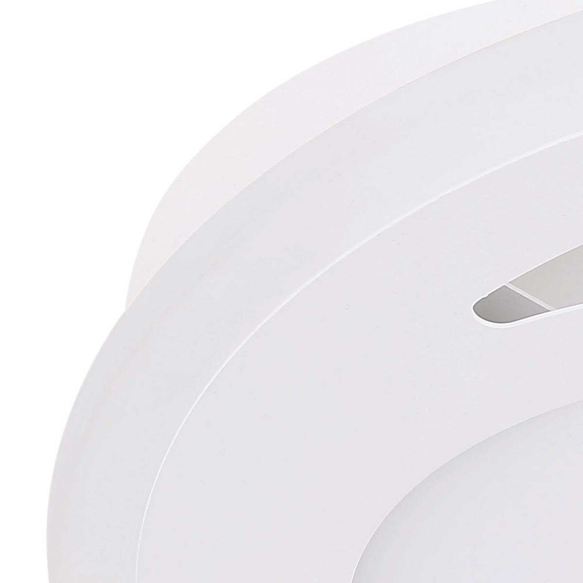 LED DECKENLEUCHTE Fenna Metall Weiß - Weiß, Metall (47/47/7cm) - Globo Lighting