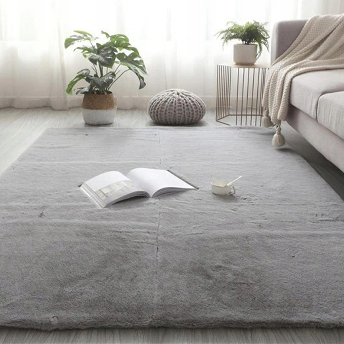 TEPPICH, grau 140x200cm - Grau, Holzwerkstoff (140/200cm)