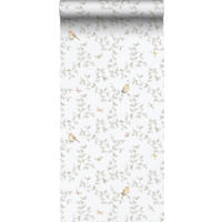 TAPETE Blumen und Vögel 53 cm x 10.05 m - Weiß, Papier (53/0.1cm) - Sanders & Sanders