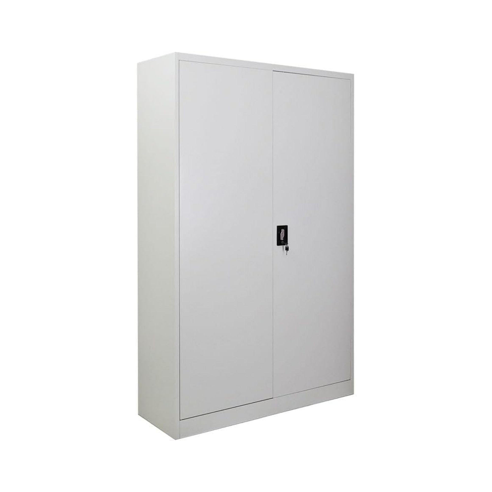 FLÜGELTÜRENSCHRANK Elephant 180x120x40cm 4 Ebenen Lichtgrau - Hellgrau, Metall (120/180/40cm) - PROREGAL
