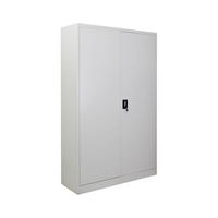 FLÜGELTÜRENSCHRANK Elephant 180x120x40cm 4 Ebenen Lichtgrau - Hellgrau, Metall (120/180/40cm) - PROREGAL