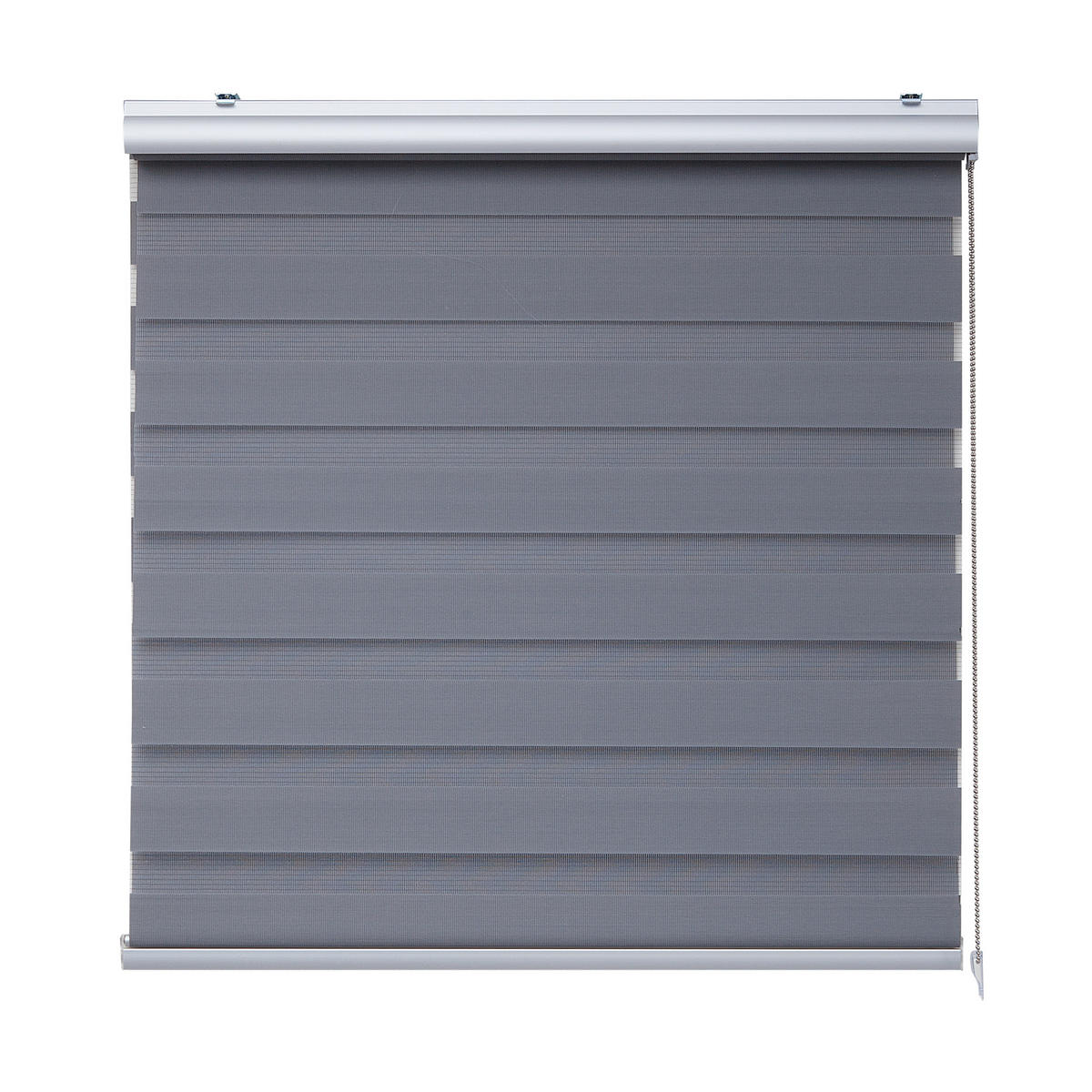 DOPPELROLLO Silber 140x250 cm - Silberfarben, Kunststoff (140/250cm) - STORESDECO