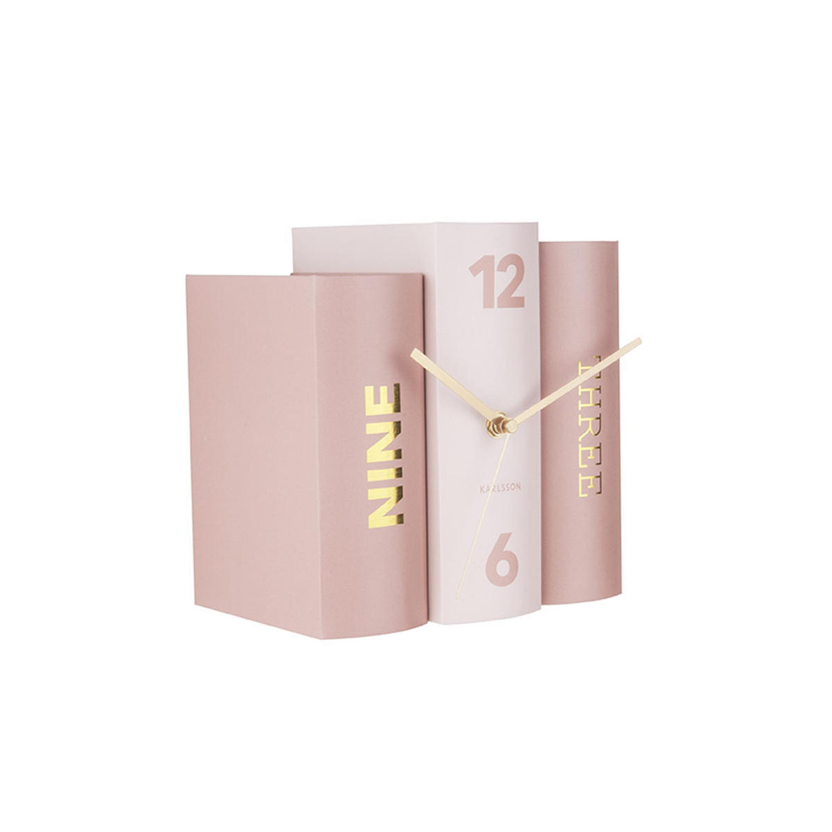 TISCHUHR Book 15/20/20 cm - Pink, Papier (20/20/15cm) - Karlsson