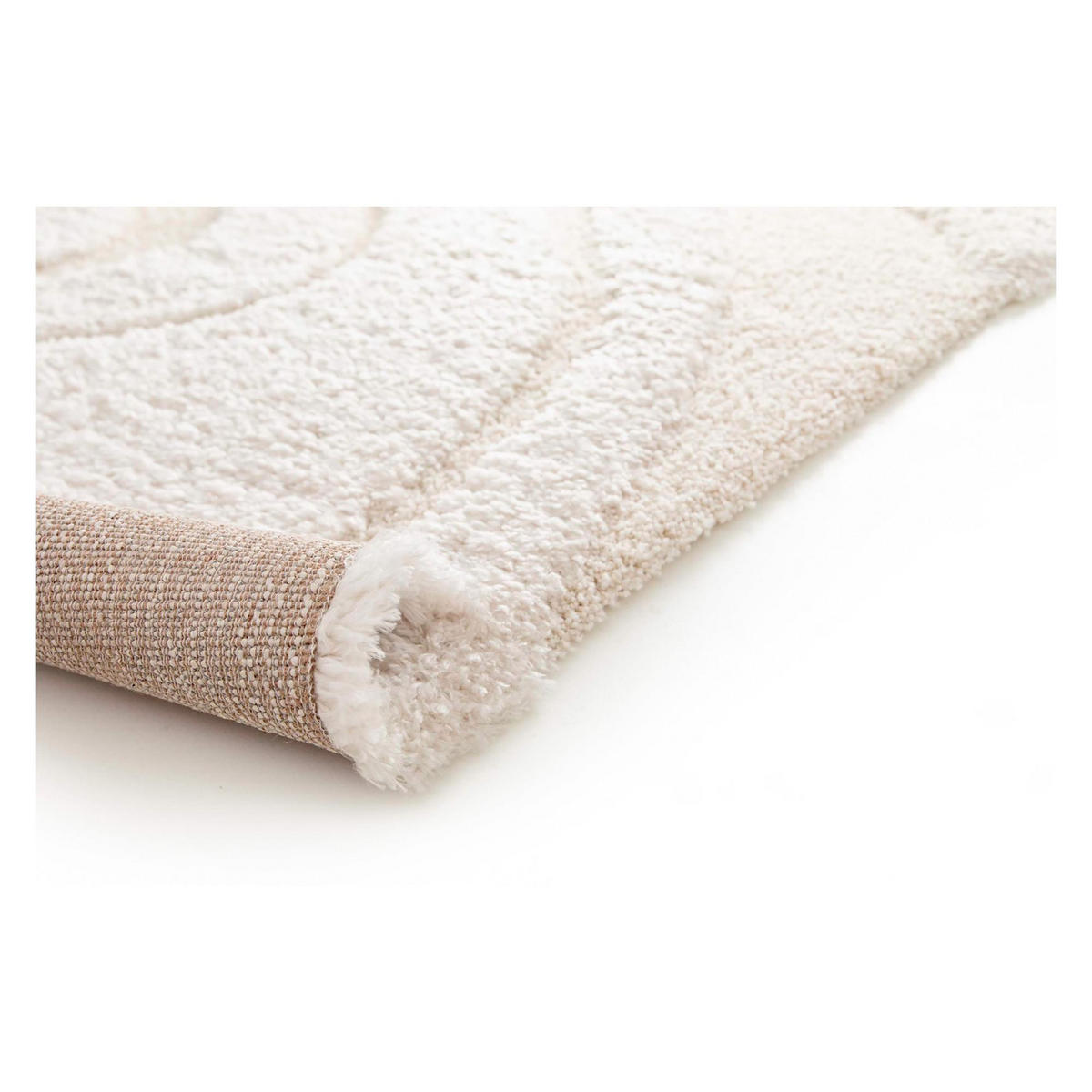 TEPPICH Alivio schneeweiß 160 x 230 x 1 cm - Weiß, Textil (160/230cm) - Vivaraise