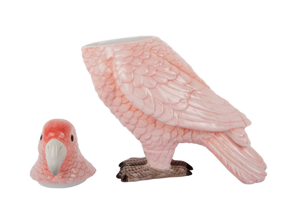 AUFBEWAHRUNGSBOX Bird 22/11/20 cm - Pink, Keramik (11/20/22cm) - Present Time
