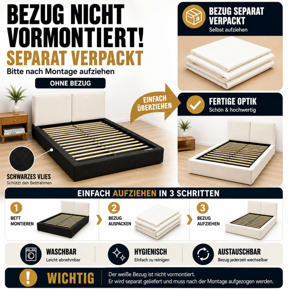POLSTERBETT 180x200 cm in Beige mit hydraulischem Bettkasten und Lattenrost - Beige, Textil (180/200cm) - IVMEU