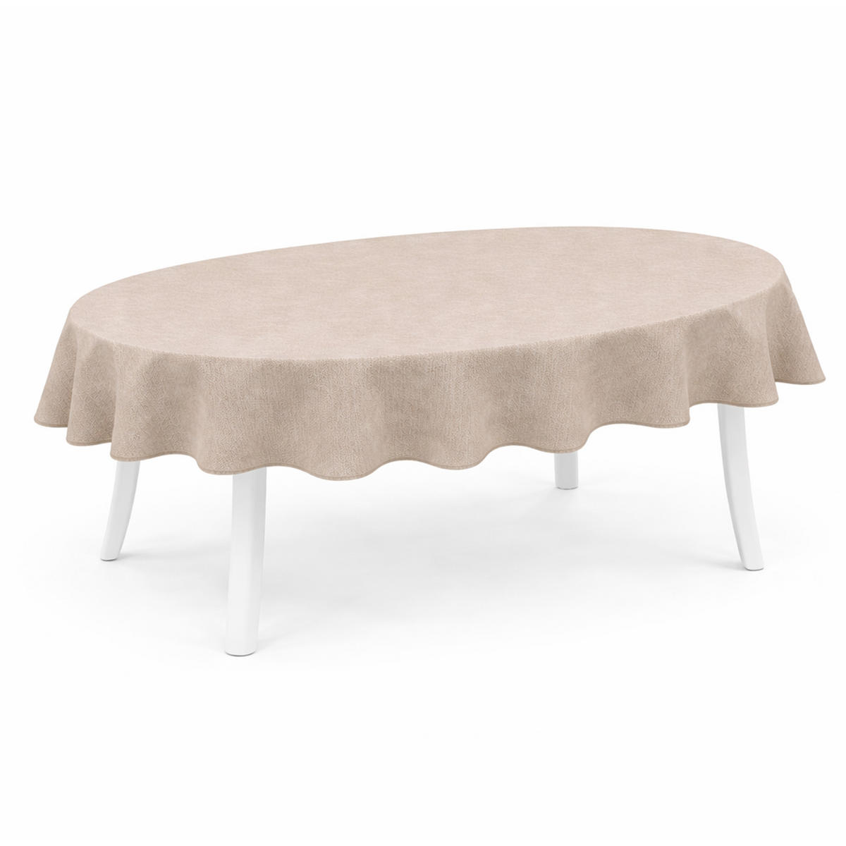 TISCHDECKE Garten Weichschaum 140x180cm - Taupe - Taupe, Kunststoff (180/140cm) - Bestlivings