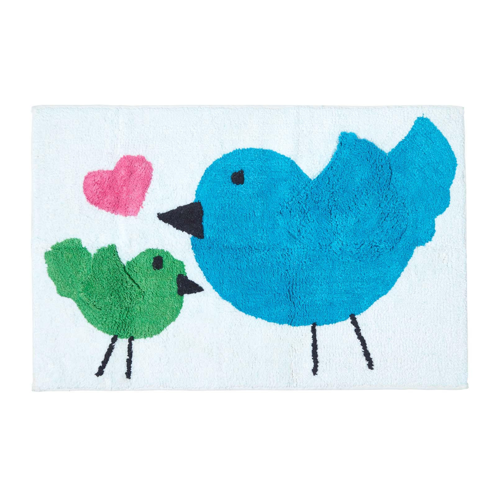 KINDERTEPPICH Vögel, Baumwolle 50/80 cm - Multicolor, Textil (50/80cm) - Homescapes