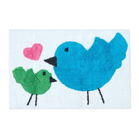 KINDERTEPPICH Vögel, Baumwolle 50/80 cm - Multicolor, Textil (50/80cm) - Homescapes