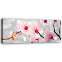 KUNSTDRUCK Rosa 90/30 cm - Pink, Textil (90/30cm) - KUNSTLOFT