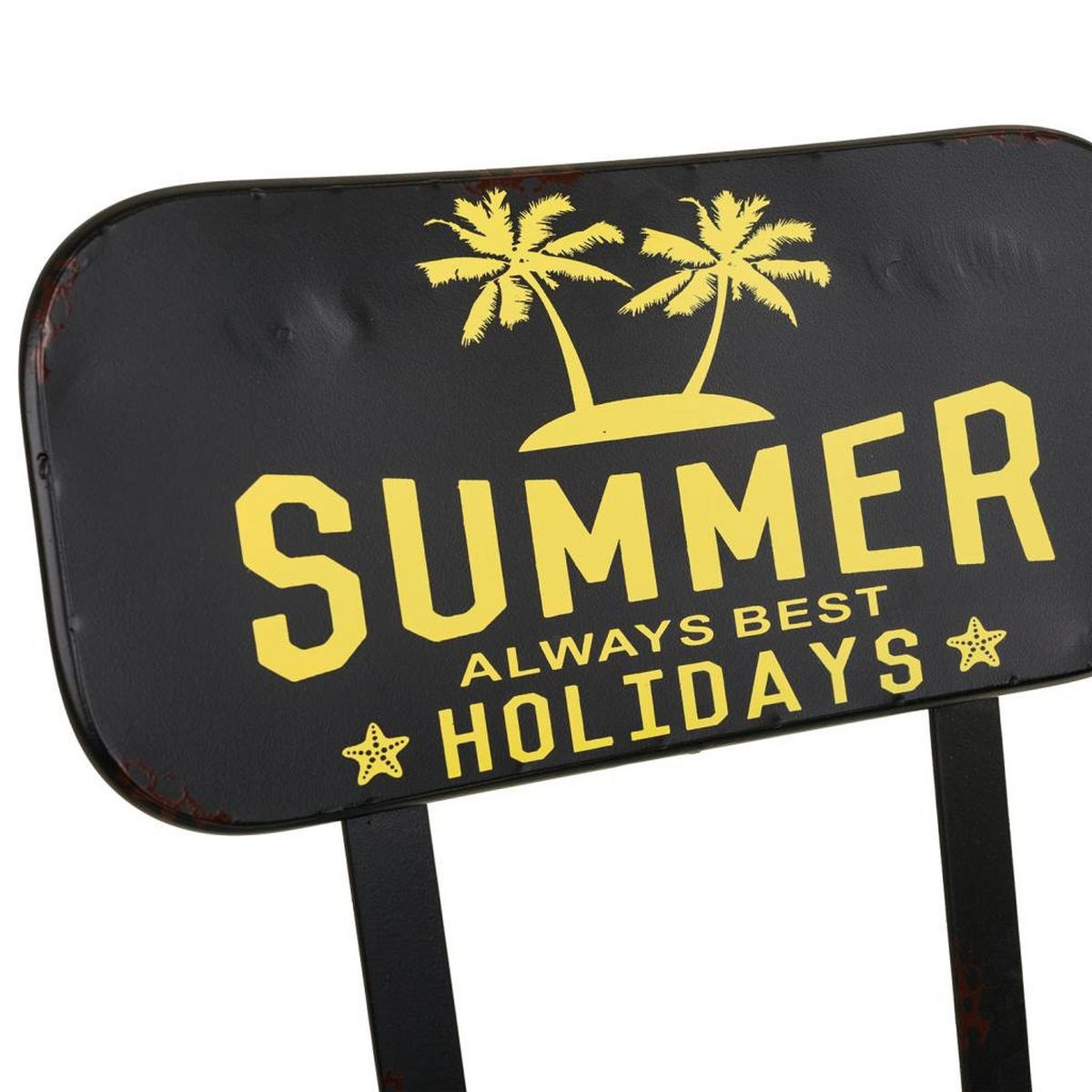 STUHL aus Metall, blau, 38x40x82cm - Blau, Metall (38/82/40cm) - Wanderlust