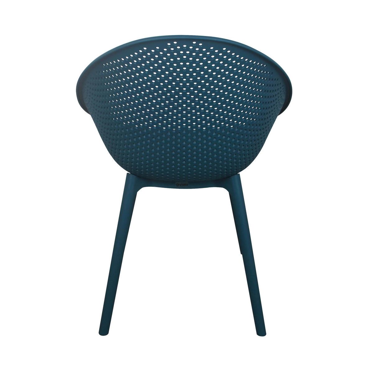 GARTENSTUHL 4-tlg., Blau - Blau, Kunststoff (59/59cm) - Oviala