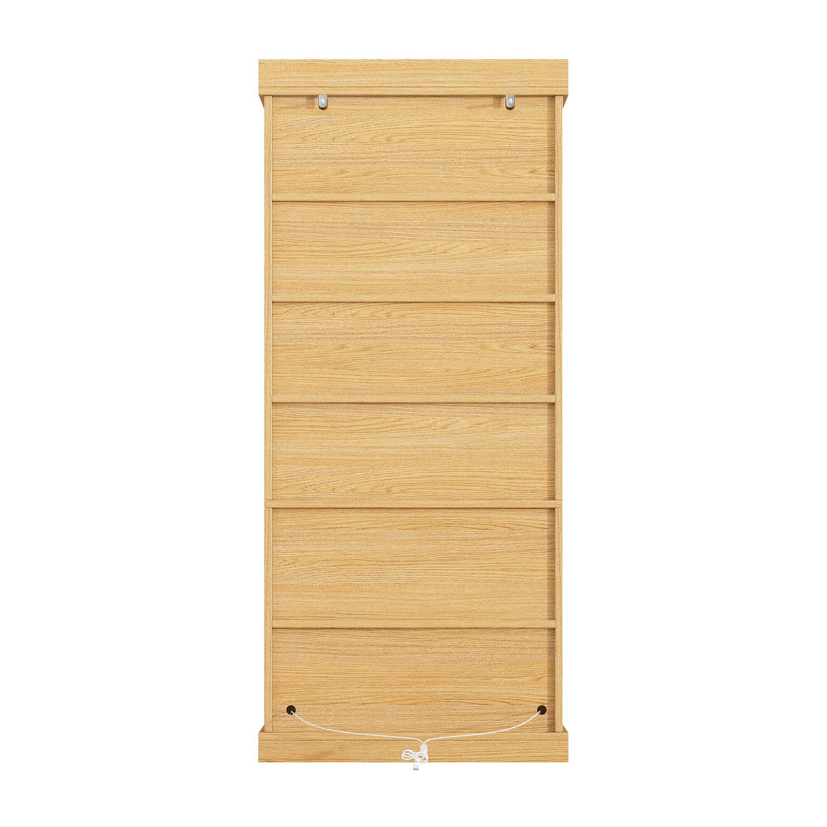 VITRINE LED Glasfront Naturbraun - Naturfarben, Glas (80/180/40cm) - FLIEKS