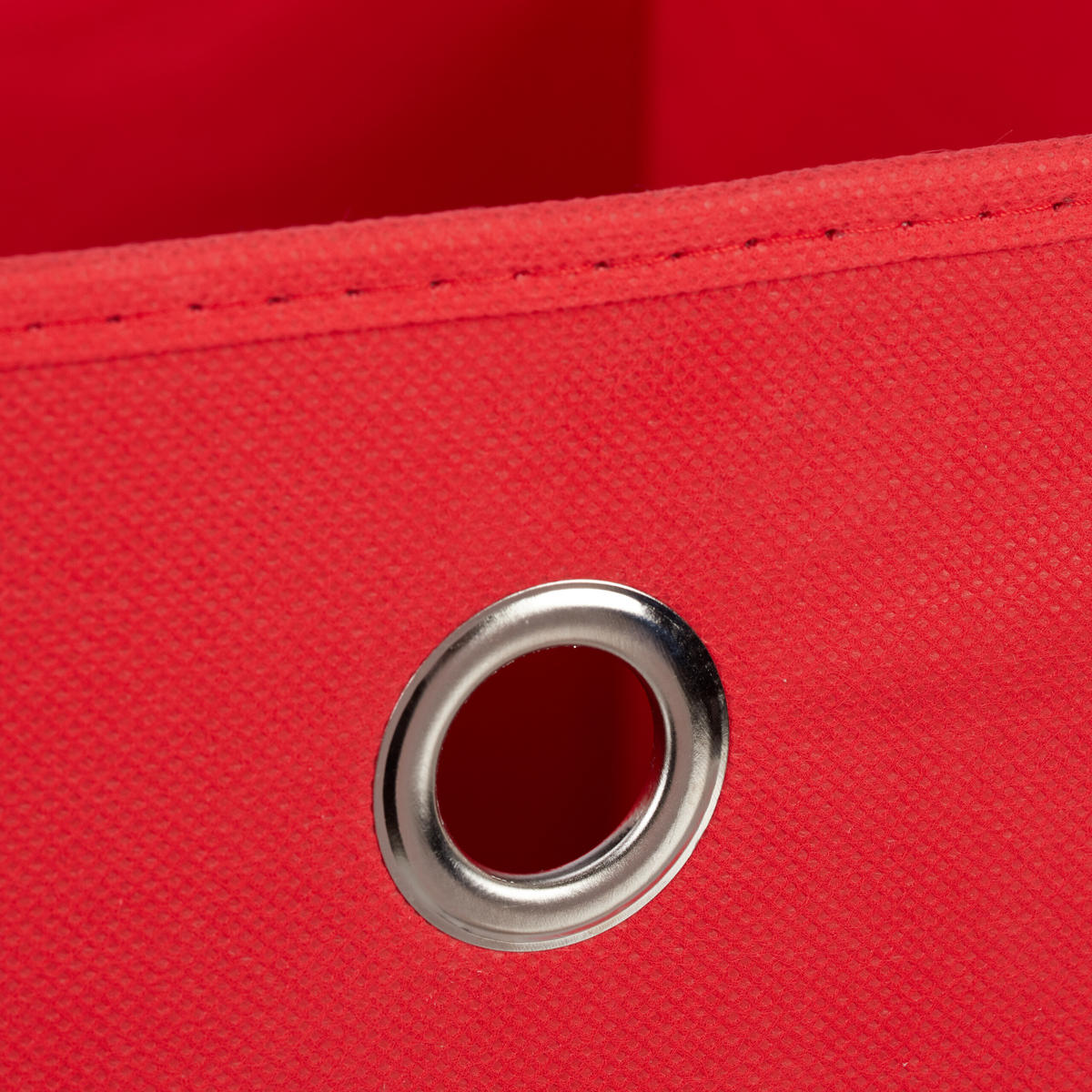 4XAUFBEWAHRUNGSBOX - Rot, Wellpappe/Textil (30/30/30cm) - Relaxdays