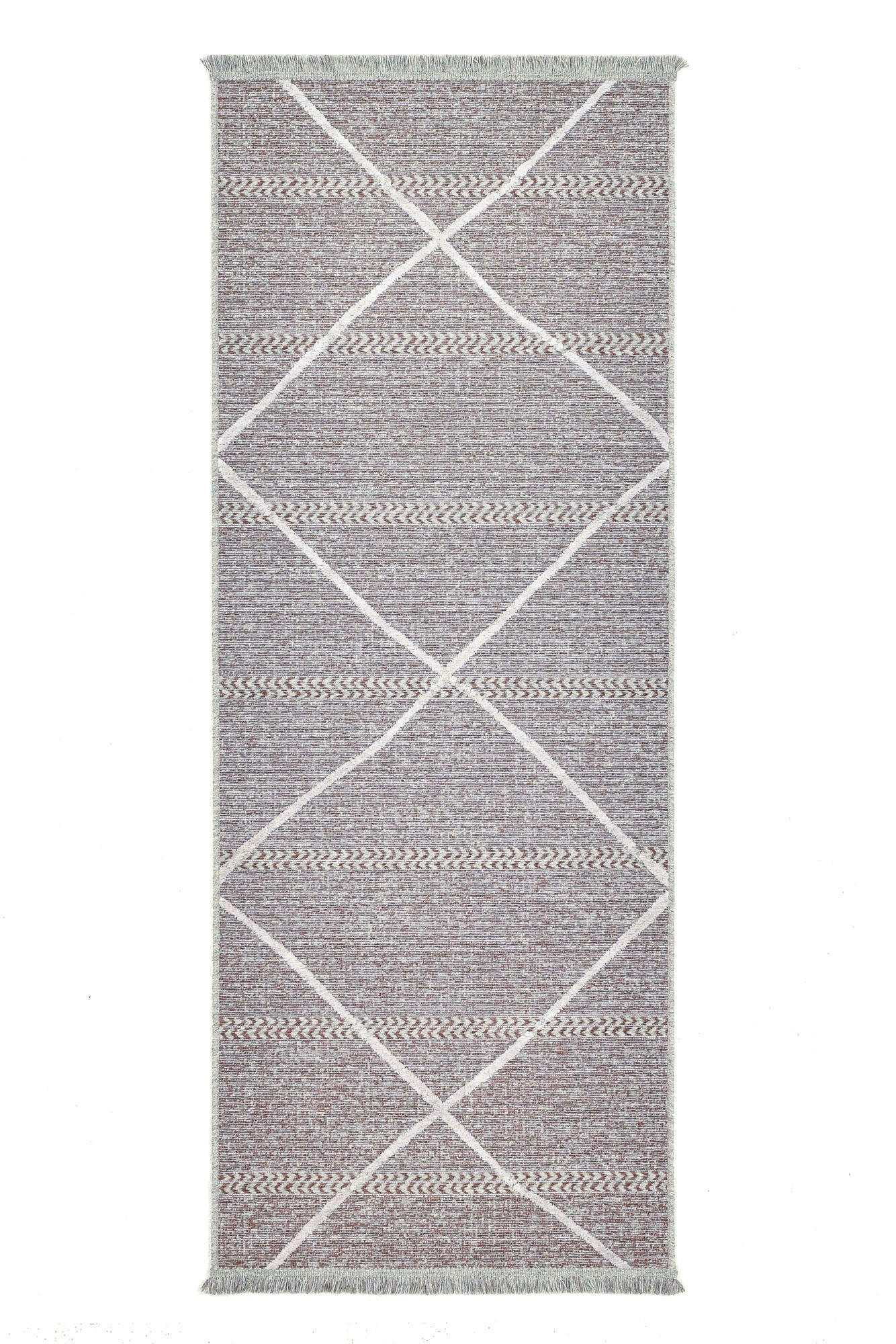 FLACHWEBTEPPICH Braderup 80x200 cm - Rot, Textil (80/200cm) - Sansibar SYLT
