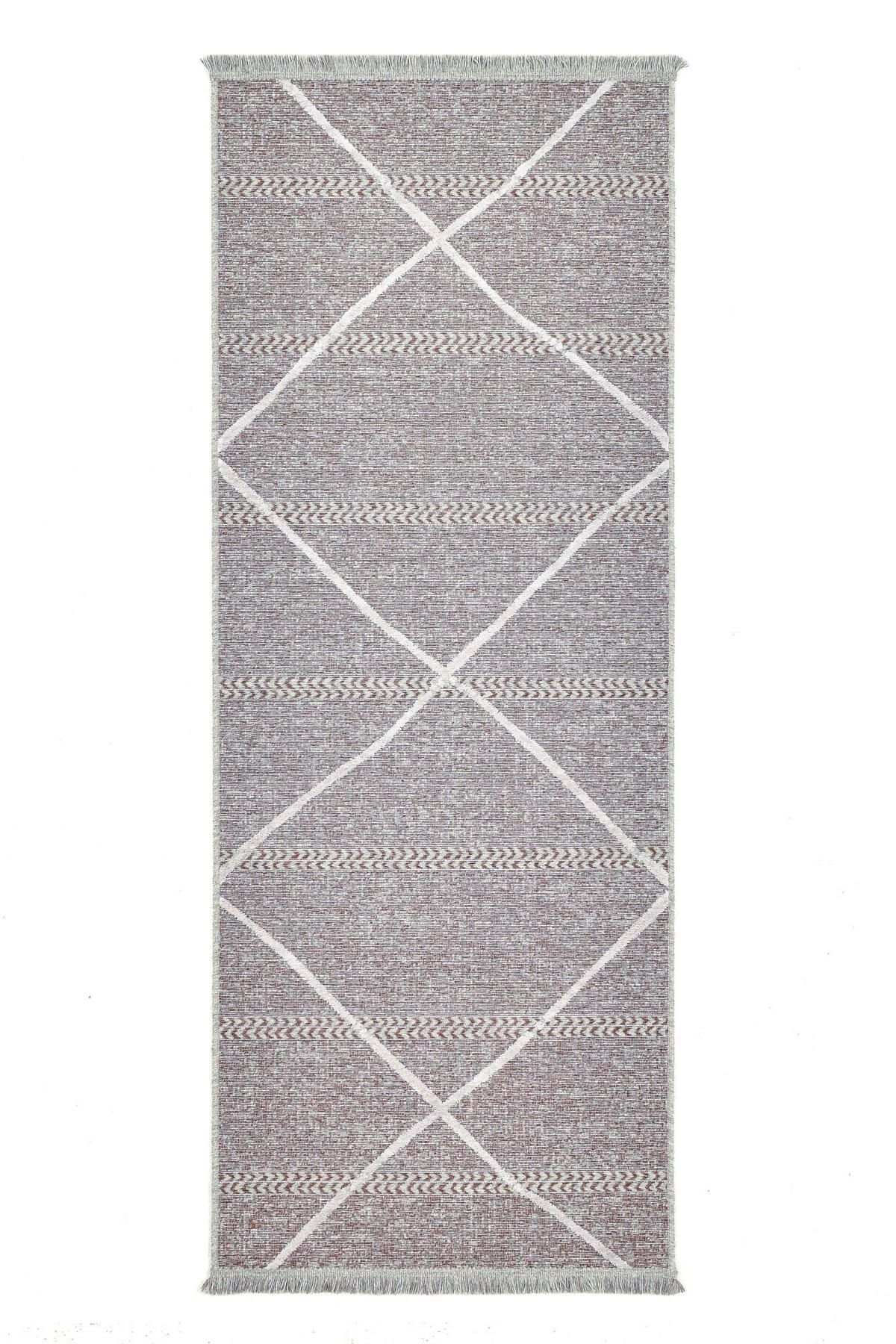 FLACHWEBTEPPICH Braderup 80x200 cm - Rot, Textil (80/200cm) - Sansibar SYLT