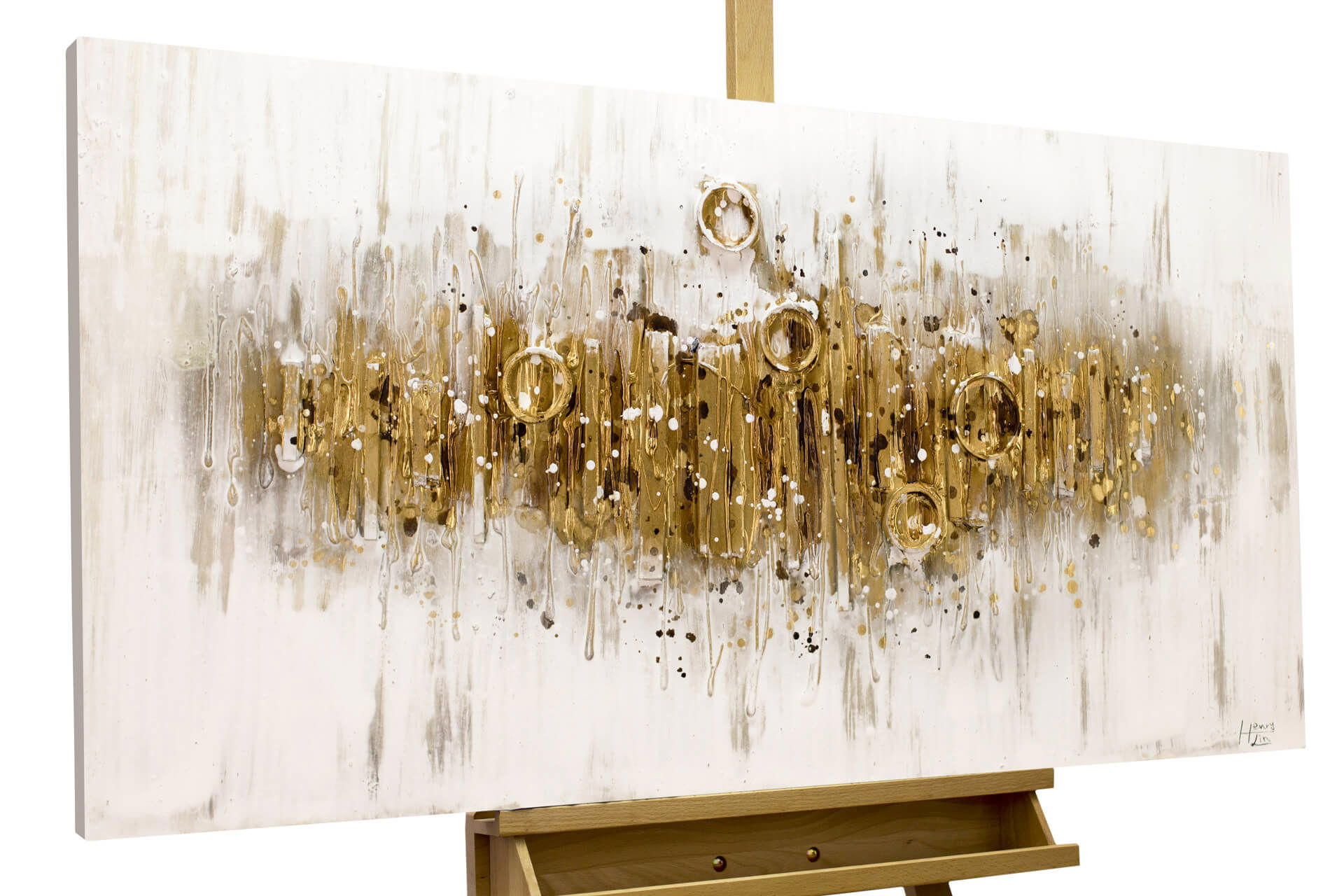 Kunstloft Ölgemälde Braun 120x60 cm