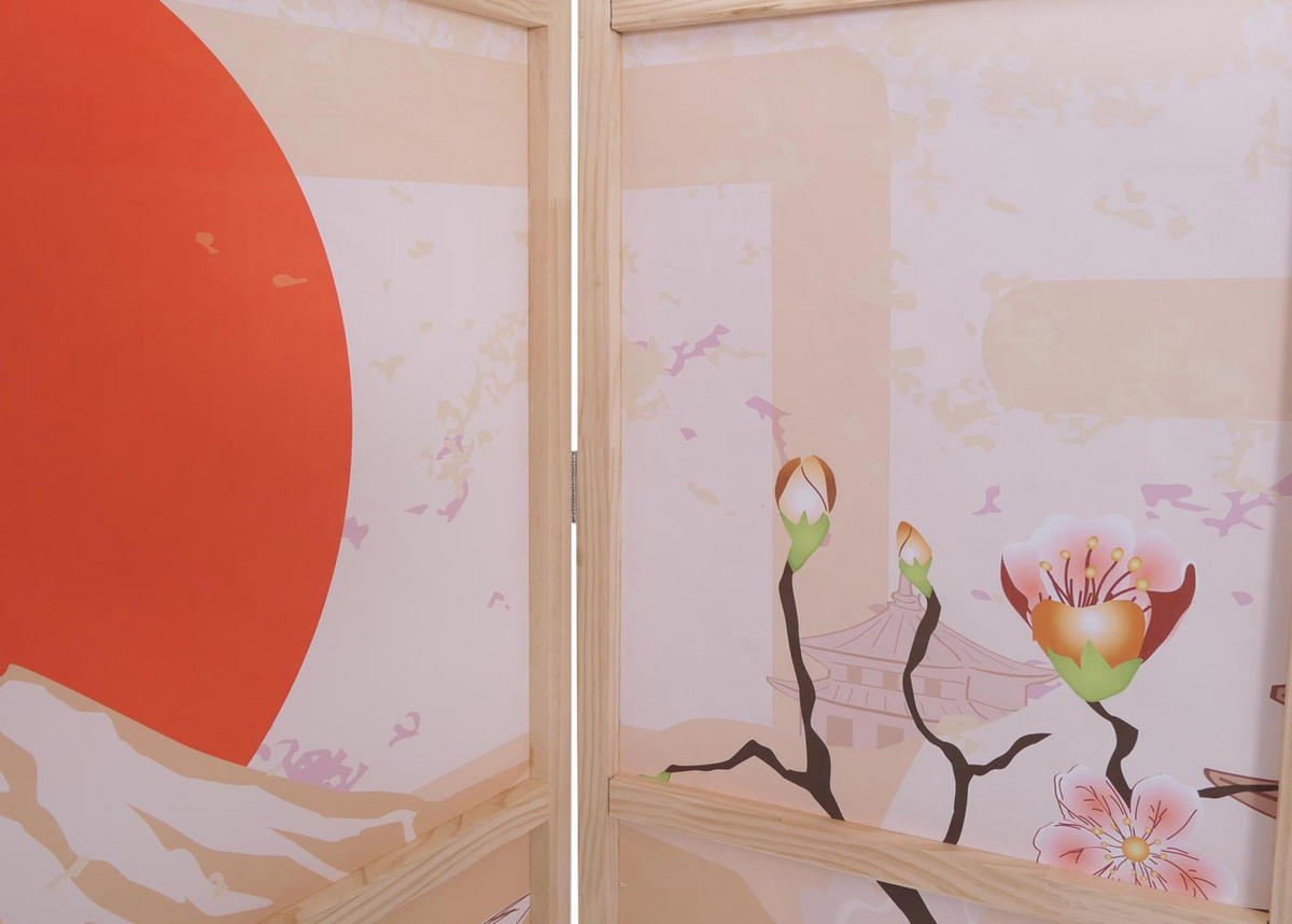 PARAVENT Pink - Pink, Holz (227/170/2cm) - MCW