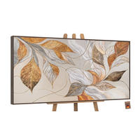 GEMÄLDE Natürliche Verzierung Schattenfugenrahmen Grau 200x100 cm - Grau, Holz (200/100cm) - YS-art gallery