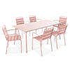 GARTENSET 7-tlg., Rosa - Pink, Metall - Oviala