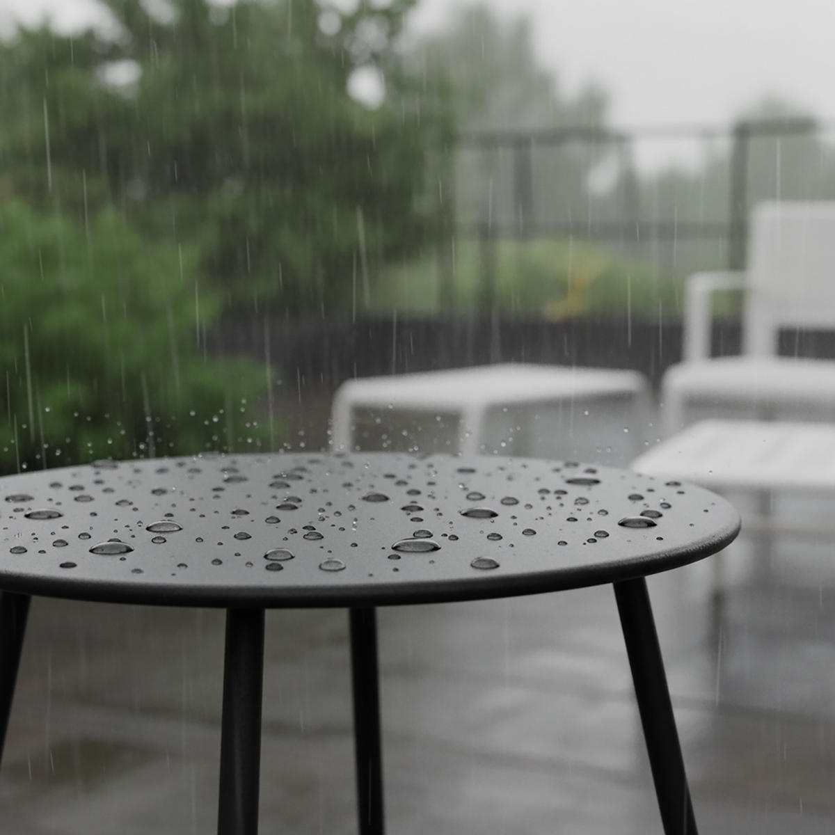 BEISTELLTISCH - Schwarz, Metall (44/44/46cm) - Relaxdays