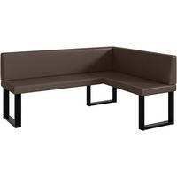 ECKBANK ERIC_U - Braun, Leder (128/168cm) - Meblini