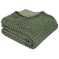 KUSCHELDECKE, 150 x 200 cm, 100% Polyester, Grün - Olivgrün, Textil (150/200cm)