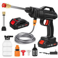 HOCHDRUCKREINIGER 50Bar, Schwarz, kabellos für Makita 21V Batterie mit 1 Batterie - Schwarz, Metall (41.5/23cm) - Coonoor