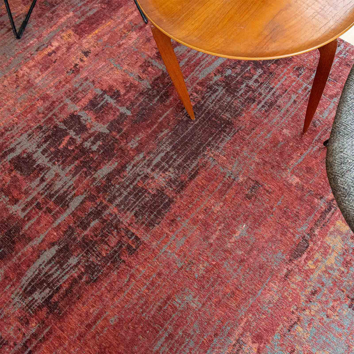 TEPPICH Flachgewebe CLARENCE Rot 170 x 240 cm - Rot, Textil (170/240cm) - Novatrend