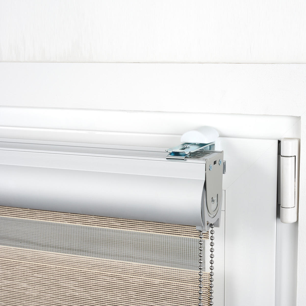TAG-UND-NACHT-ROLLO Plus Easyfix Texture Beige 80x250 - Beige, Kunststoff (80/250/1cm) - STORESDECO