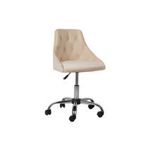 BÜRODREHSTUHL Polyester Beige Parrish - Beige, Textil/Metall (60/75/60cm) - Beliani