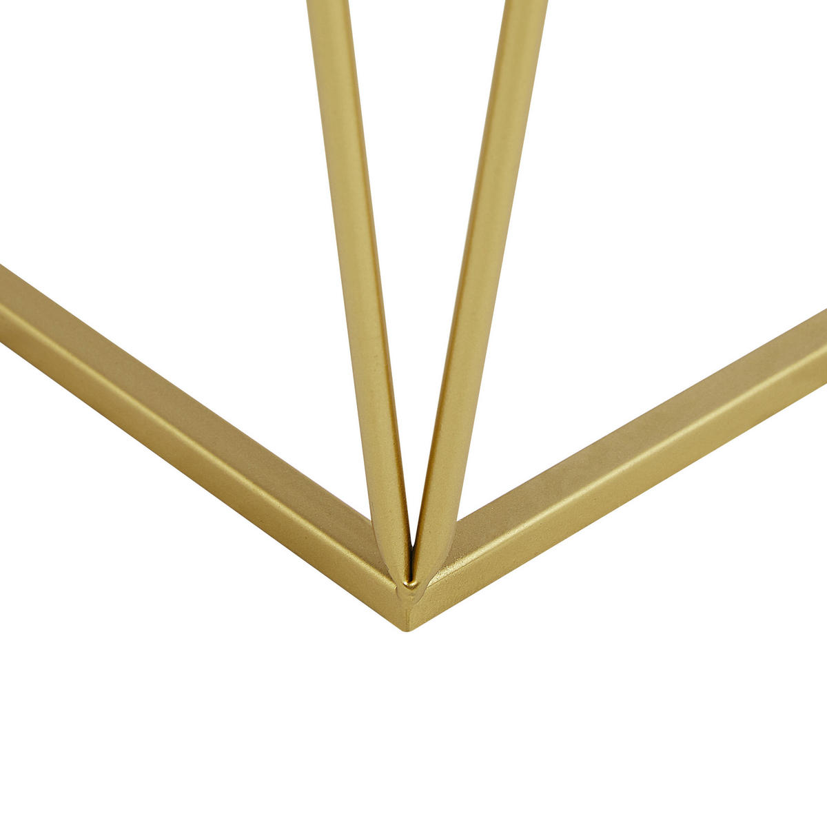 BEISTELLTISCH 2er-Set Achteckig Gold Sierra - Goldfarben, Glas (45/26cm) - Beliani