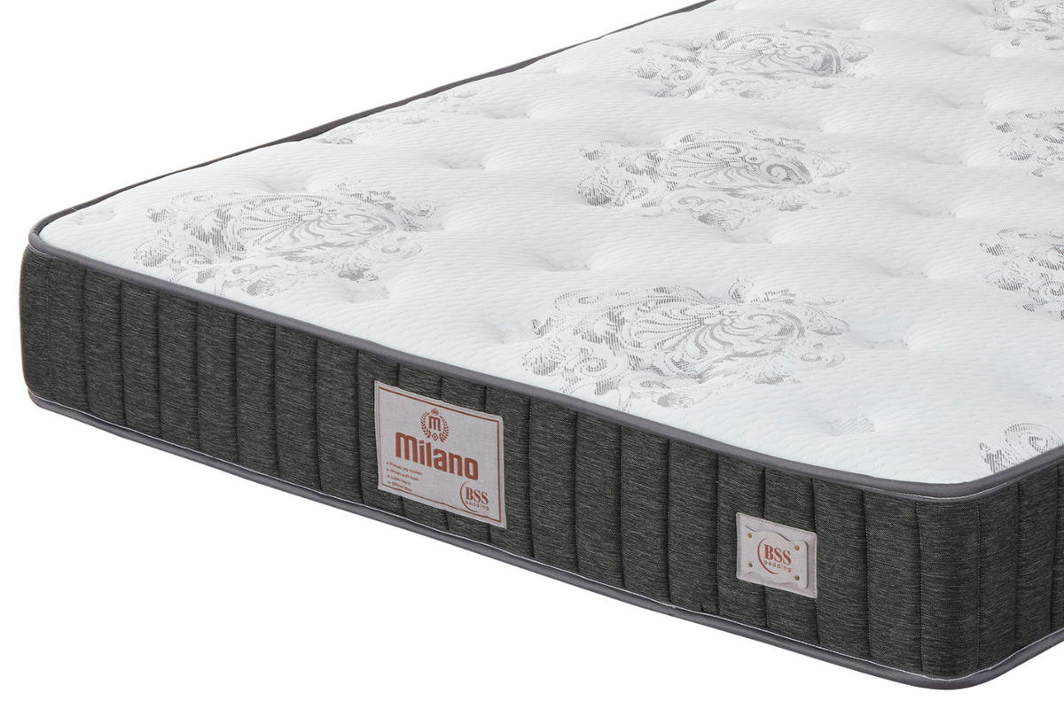BOXBETT Milano Bett boxspringbett 160x200 mit matratze - Dunkelblau, Holz (160/200cm)