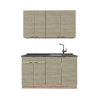 JEDNOTKOVÁ KUCHYNĚ Fame-Line Dubový panel / dub Goldkraft - medově dubová/barva dubu, kompozitní dřevo (140/81.6/60cm) - Vicco