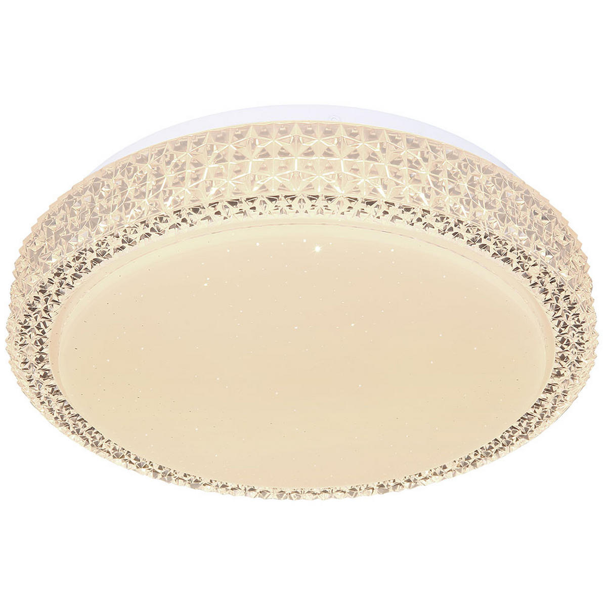 LED DECKENLEUCHTE Metall Kristallklar - Klar, Metall (30/30/8cm) - Globo Lighting