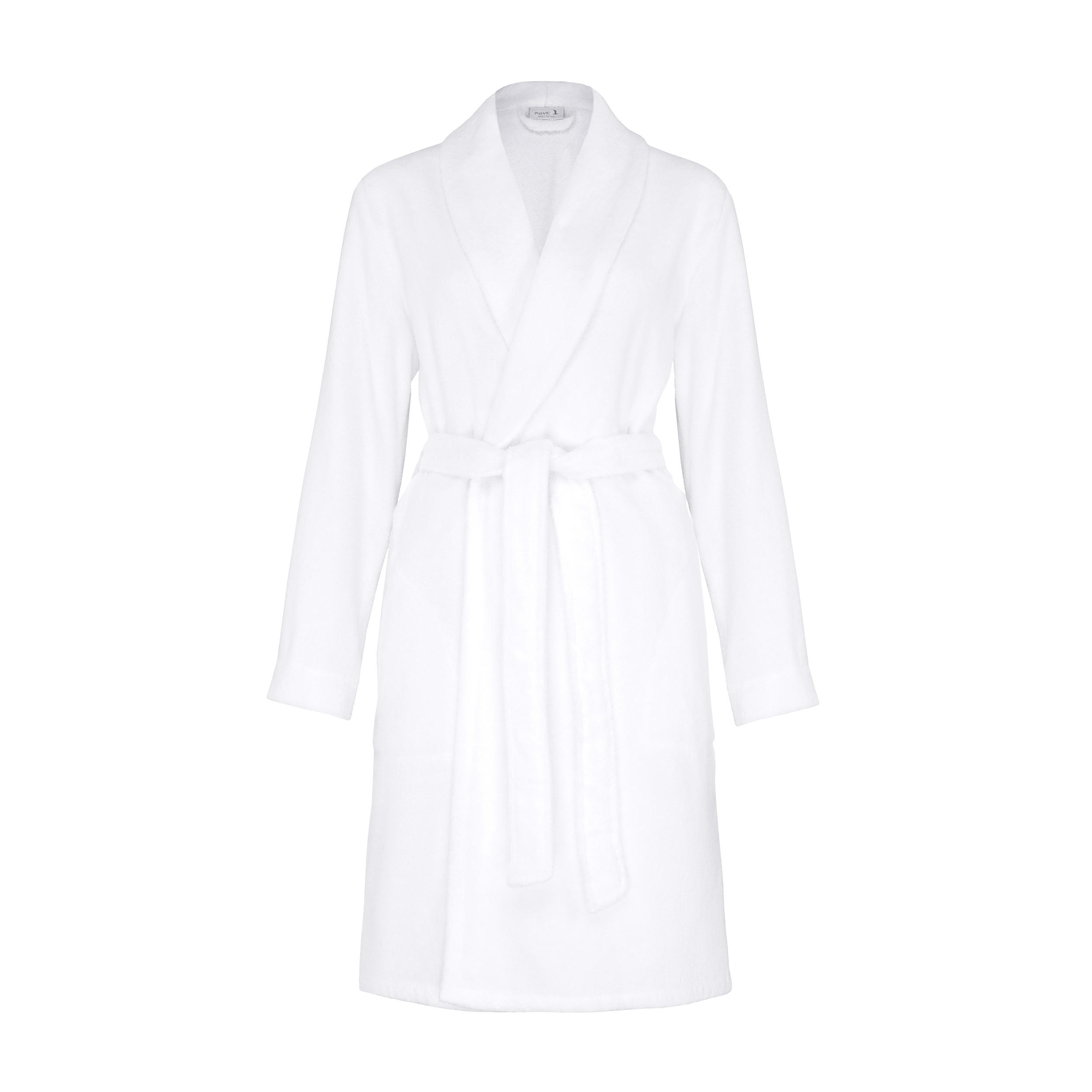 SCHALKRAGENMANTEL HOMEWEAR - Weiß, Textil (XL/XXLnull) - MÖVE