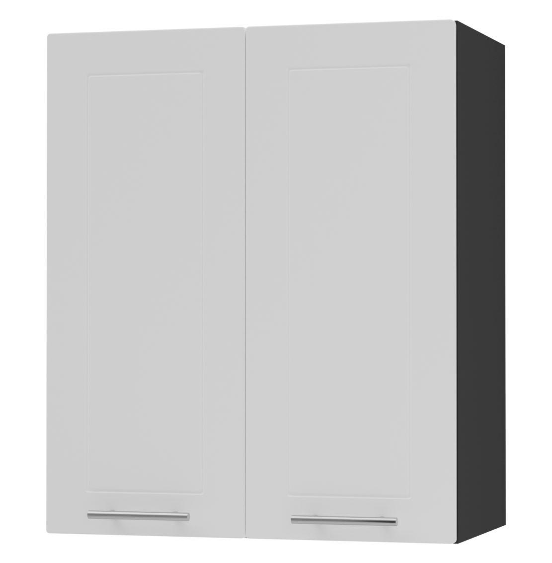 KÜCHENHÄNGESCHRANK Kvantum W3/60 Weiß Matt / Schwarz Matt 60 / 32,5 / 72cm - Schwarz/Weiß, Holz/Holzwerkstoff (60/72/32.5cm) - Feldmann-Wohnen