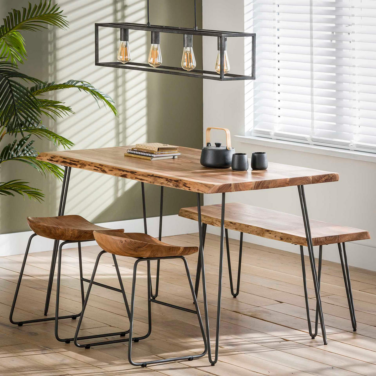 ESSTISCH Edge Braun 130/70/77 cm - Braun, Holz (130/70/77cm) - Hoyz Collection