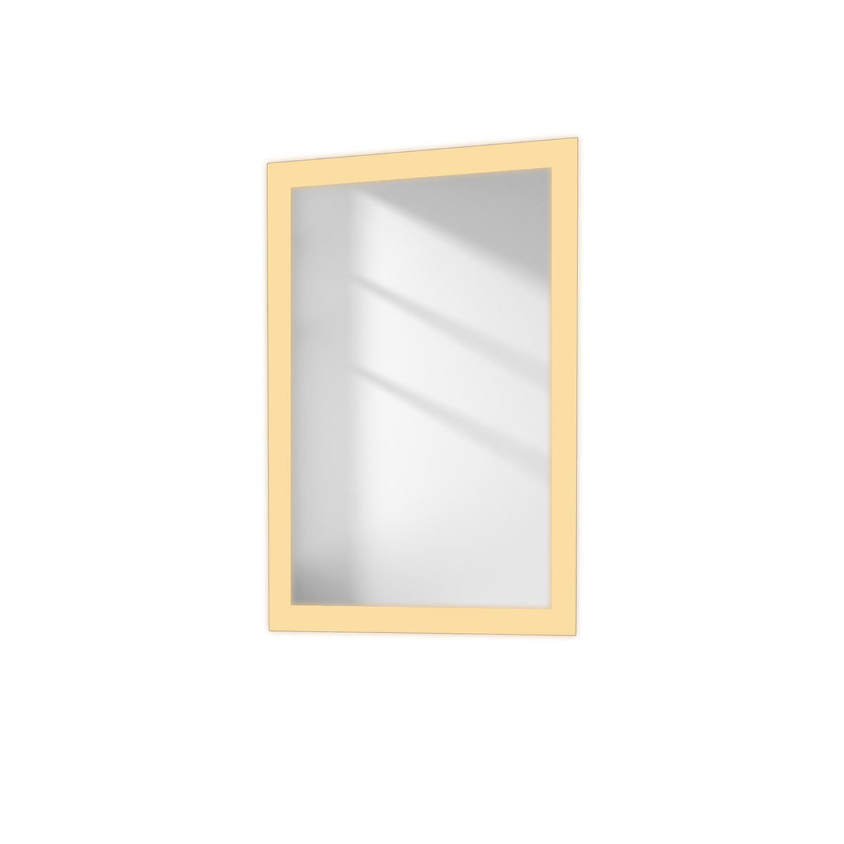 BADSPIEGEL mit Umweltfreundlicher Silberspiegel Beleuchtung 60/40/3,5 cm - Weiß, Glas (40/3.5/60cm) - EMKE