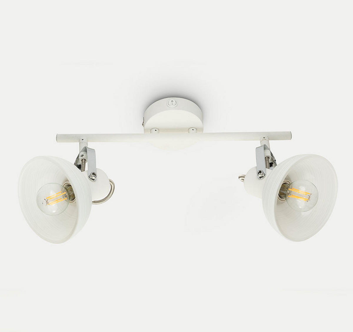 LED DECKENLEUCHTE AMORY Weiß beweglich App-Steuerung - Weiß, Glas (35/12.2/23cm) - Globo Lighting