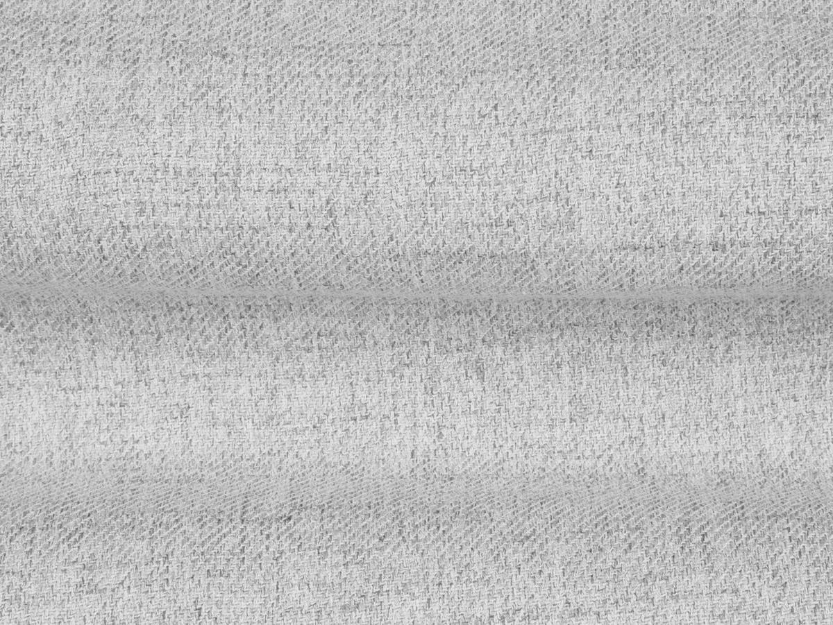 PANORAMASOFA Mamaia aus strukturiertem Stoff hellgrau 6 Sitzplätze - Hellgrau, Textil (185/75/383cm) - Micadoni