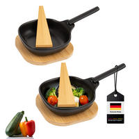 GRILLPFÄNNCHEN 2er-Set, schwarz - Schwarz, Keramik (14.5/4/14.5cm) - bremermann